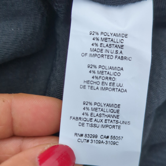 Bebe Black Disco Dot Long Sleeve Maxi Dress Made in USA Bodycon Sequin Sz XL - Picture 8 of 9